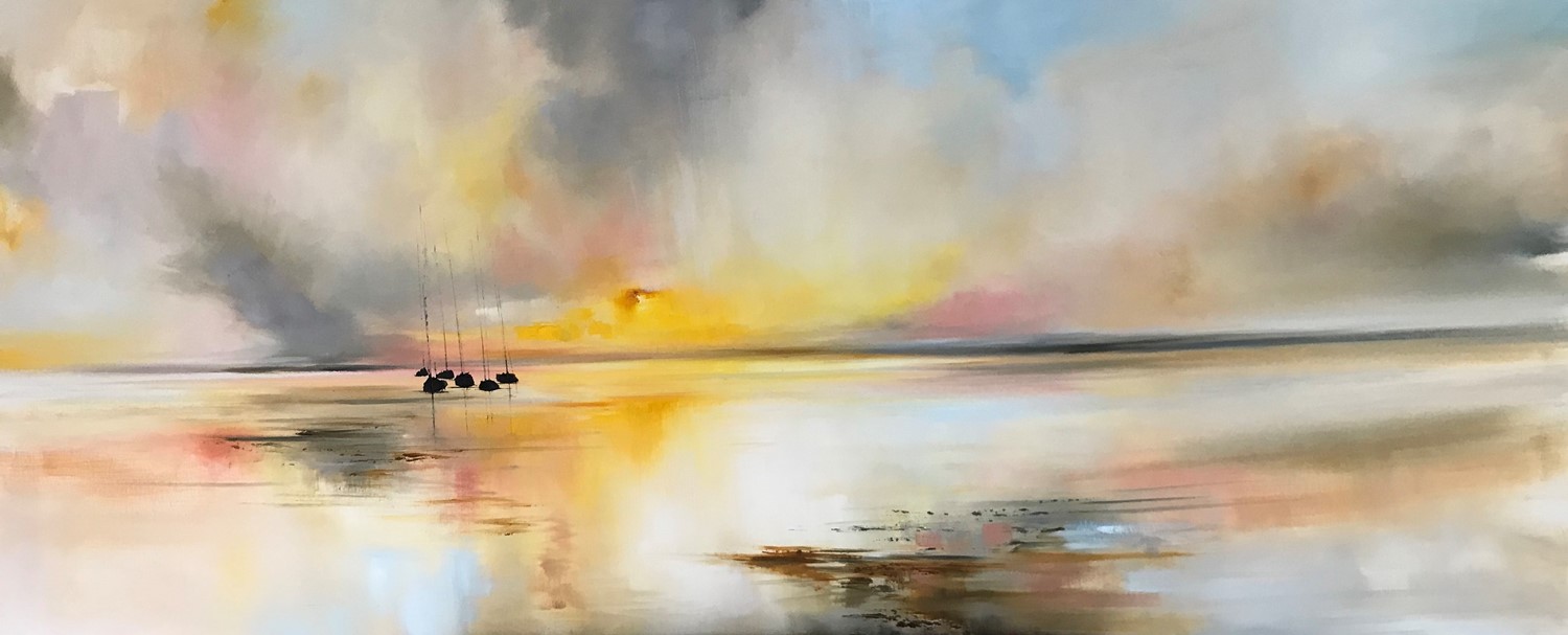 'Boats and Dusk Clouds' by artist Rosanne Barr